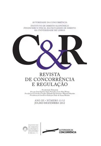 Capa do artigo Revista de Concorrência e Regulação - An