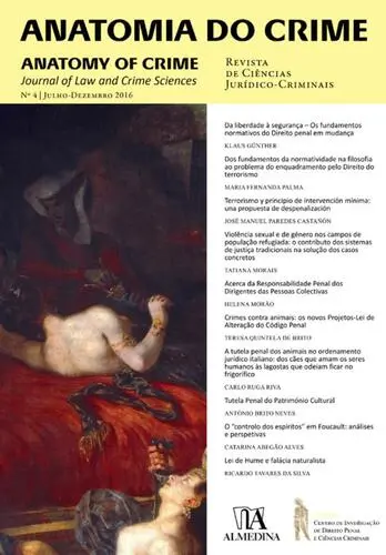Capa do artigo Anatomia do Crime n.º 4 - 2016
