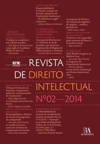 Capa do artigo Revista de Direito Intelectual n.º 2