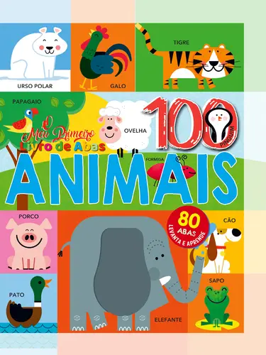 Capa do artigo O Meu Primeiro Livro Abas + 100 animais