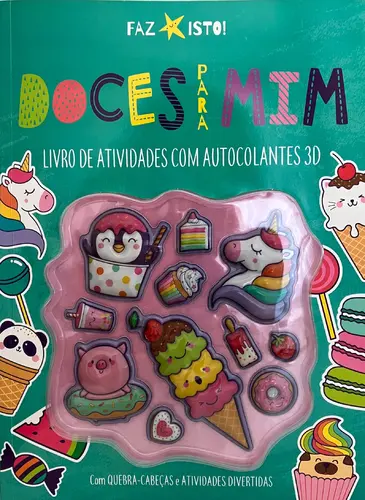 Capa do artigo Doces para mim: Livro de Atividades com Autocolantes 3D