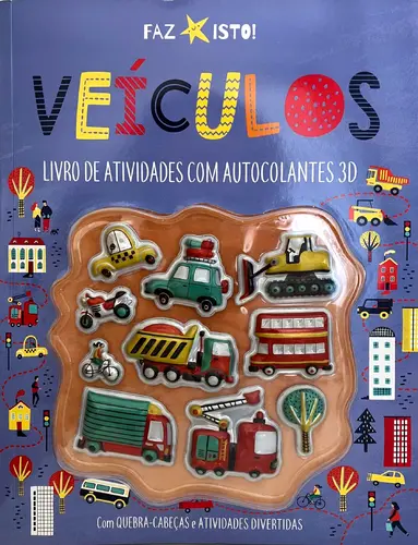 Capa do artigo Veículos: Livro de Atividades com Autocolantes 3D