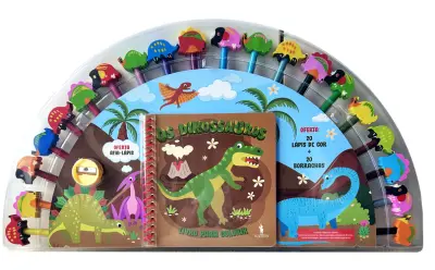 Capa do artigo Os Dinossauros: Colorir com 20 Lápis