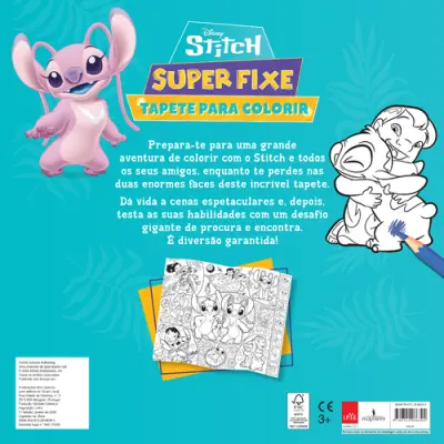 Stitch: Super Fixe Tapete para Colorir - (Imagem 2 de 2)