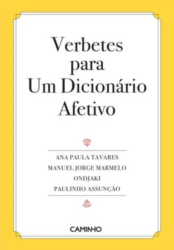 Capa do artigo Verbetes para Um Dicionário Afetivo
