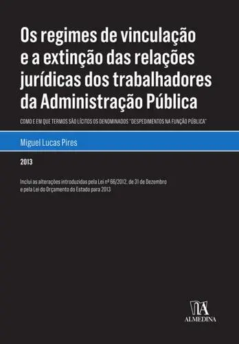 Capa do artigo Os Regimes de Vinculação e a Extinção da
