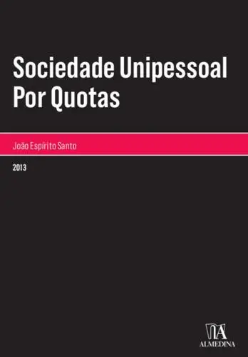 Capa do artigo Sociedade Unipessoal por Quotas