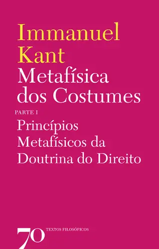 Capa do artigo Metafísica dos Costumes - Princípios Met