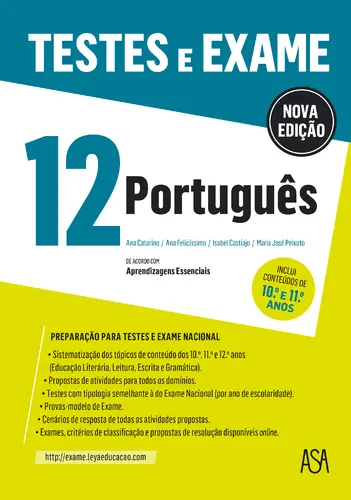 Capa do artigo Testes e Exame Portugues 12º ano