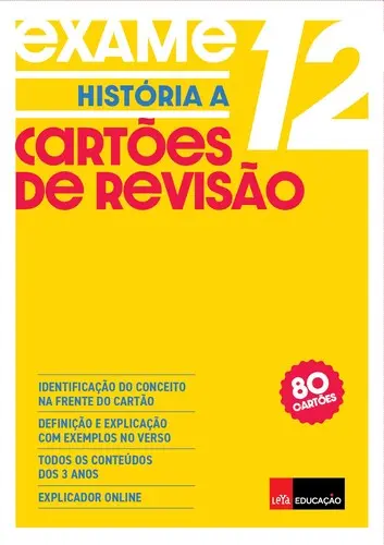 Capa do artigo Cartões de Revisão - História A 12