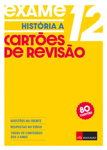 Cartões de Revisão - História A 12 - (Imagem 2 de 2)