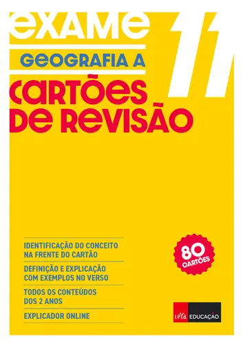 Capa do artigo Cartões de Revisão - Geografia A 11