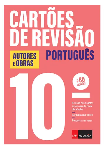 Capa do artigo Cartões de Revisão Autores e Obras 10.º