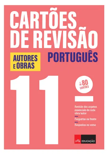 Capa do artigo Cartões de Revisão Autores e Obras 11.º